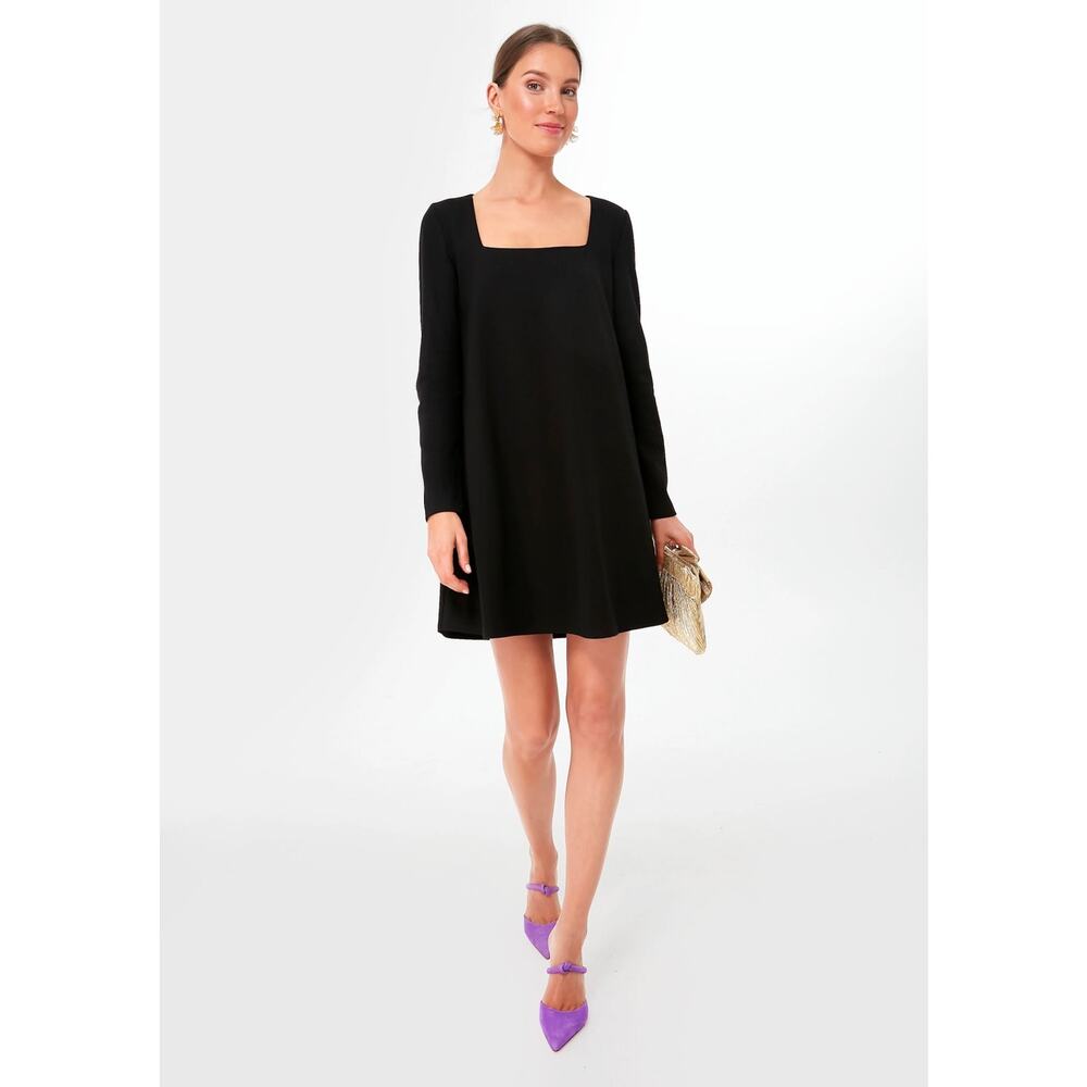 Tuckernuck black‎ Middleton mini dress square neck